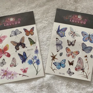2st Fjärilar Tatuering  - Mått 15.00*10.50cm/st  45kr/2st  Sammafrakt 