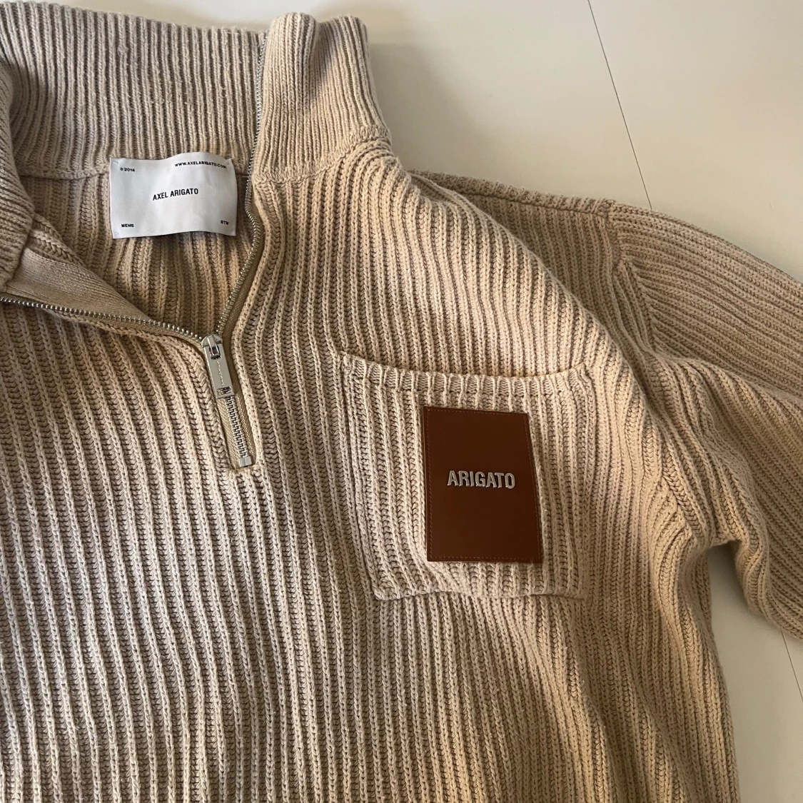 Beige halfzip från arigato - 90
