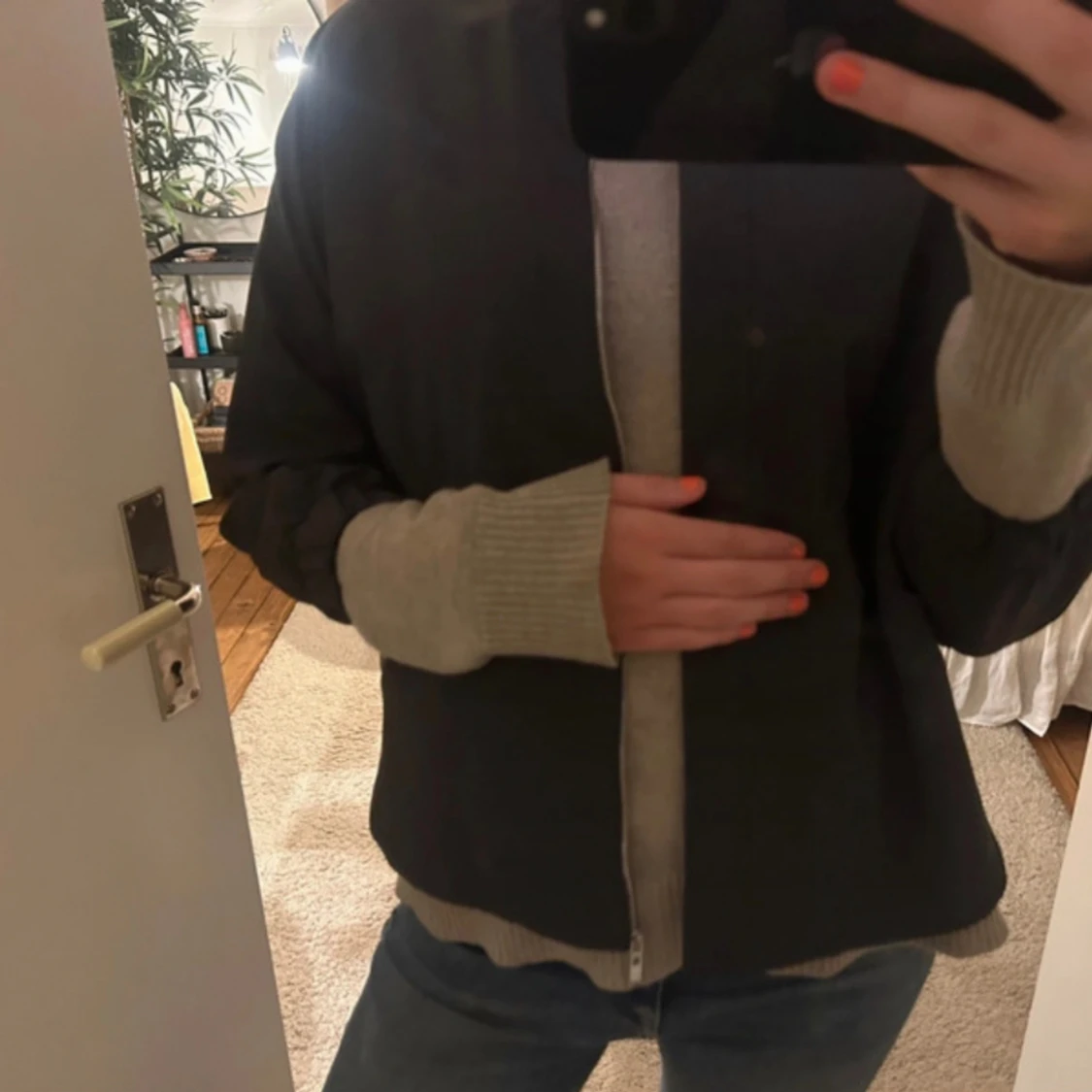 Trekvartsärmad bomberjacka  - 90