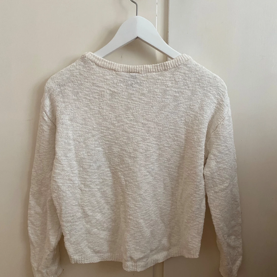 croppad stickad tröja hm - 92