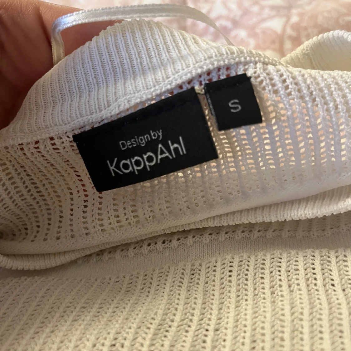 Vit stickad topp från KappAhl - 2