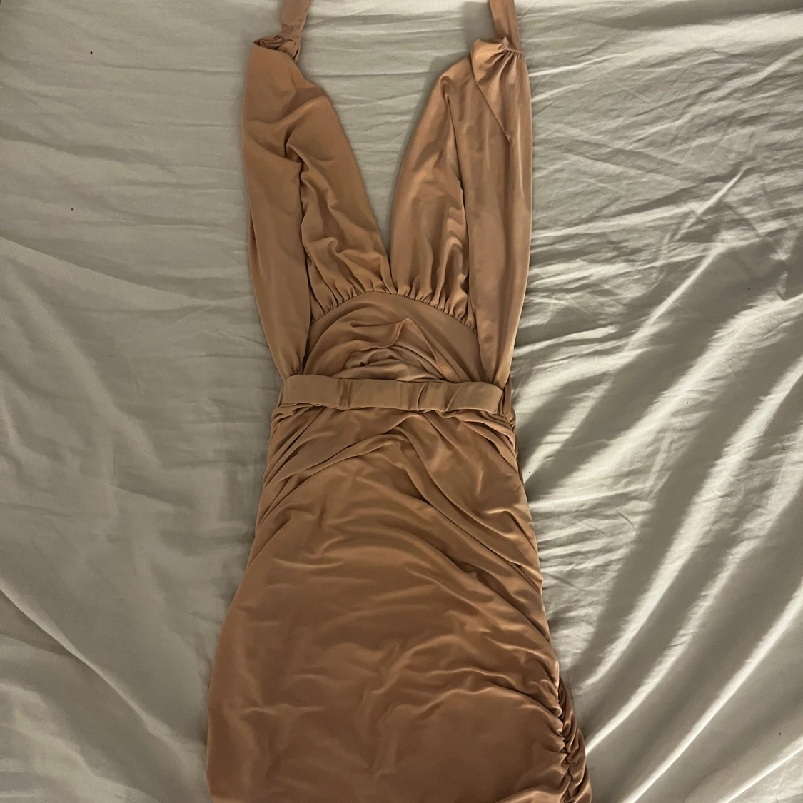 Beige långklänning - 2