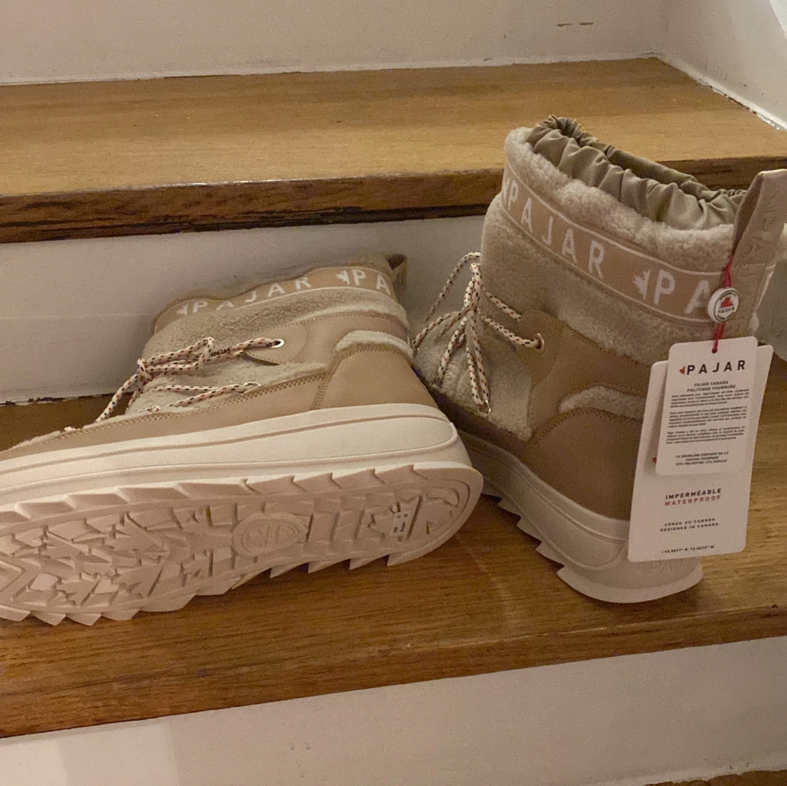 Beige vinterboots från Pajar - 4