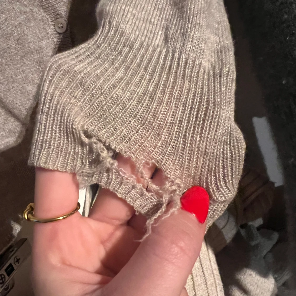 Cashmere kofta beige - 92