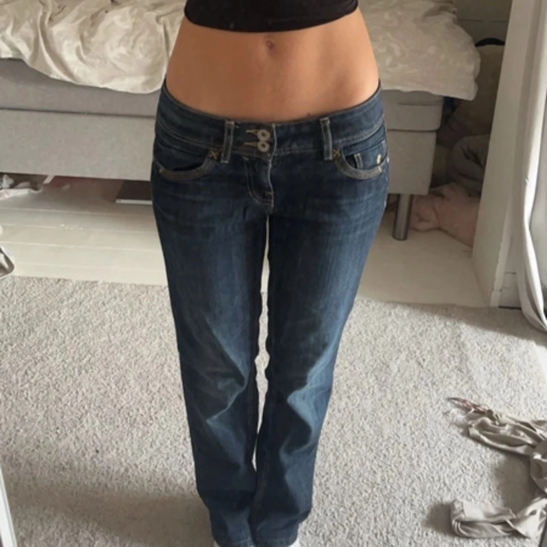 Lågmidjade jeans