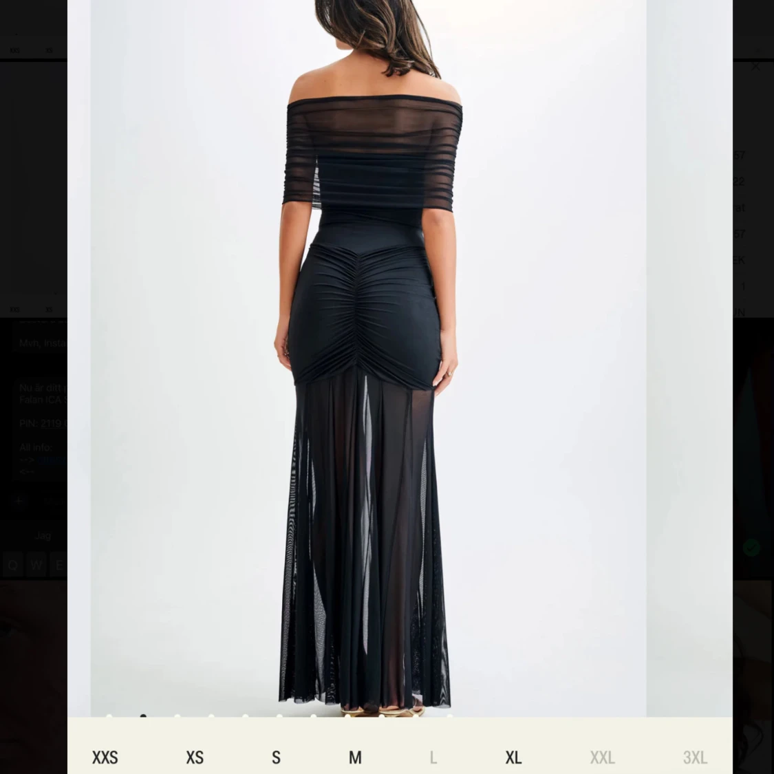 Maxiklänning svart från MESHKI - 90