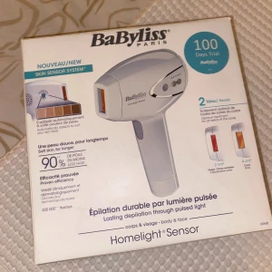 IPL hårborttagning - Enbart testad. Babyliss homelight sensor för kropp och ansikte