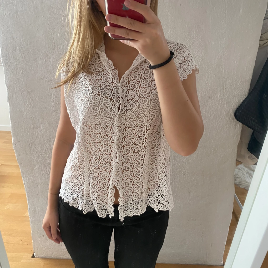 Vit blus/topp