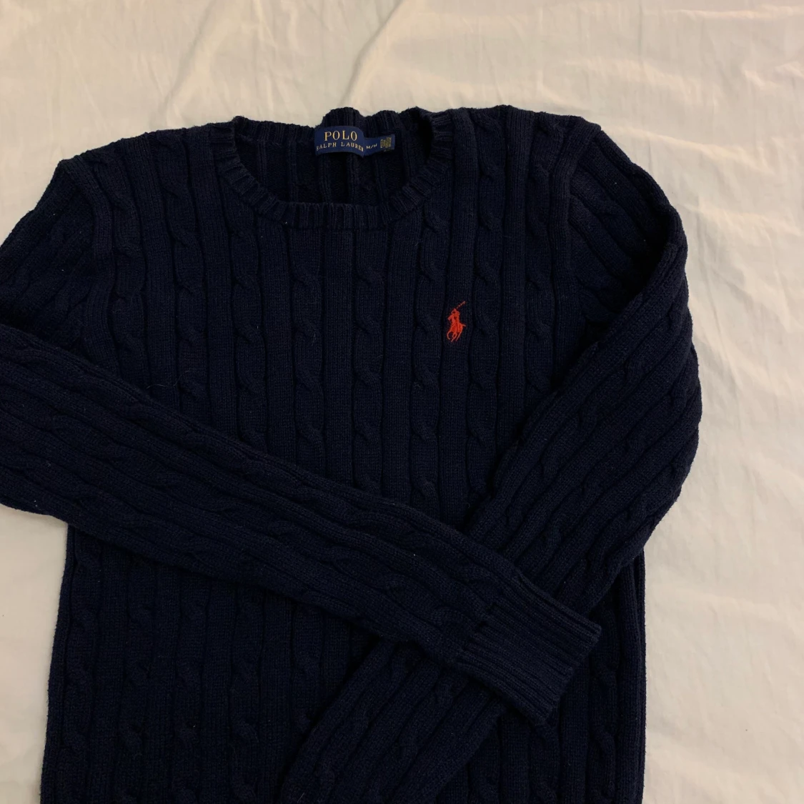 Gant & Ralph Lauren kabelstickat St. S/M - 90