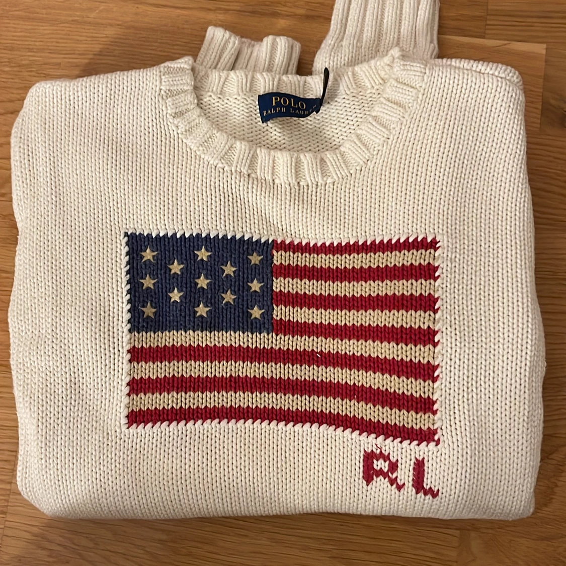 Stickad Ralph lauren tröja