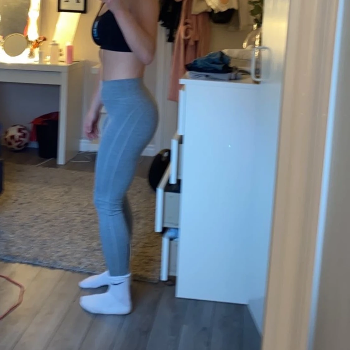 Gråa träningstights  - 90