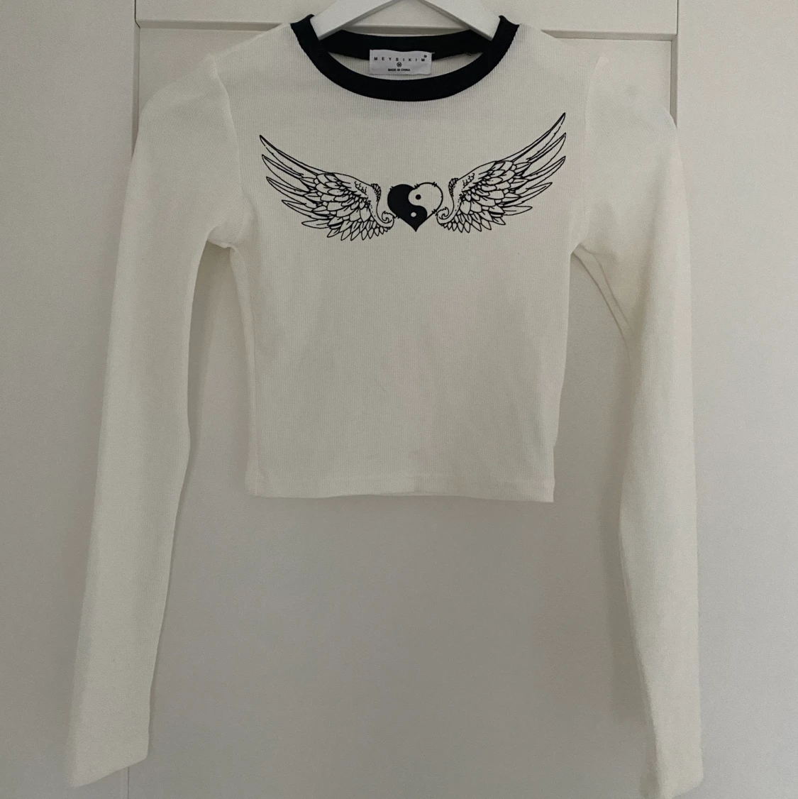 Långärmad tröja med tryck