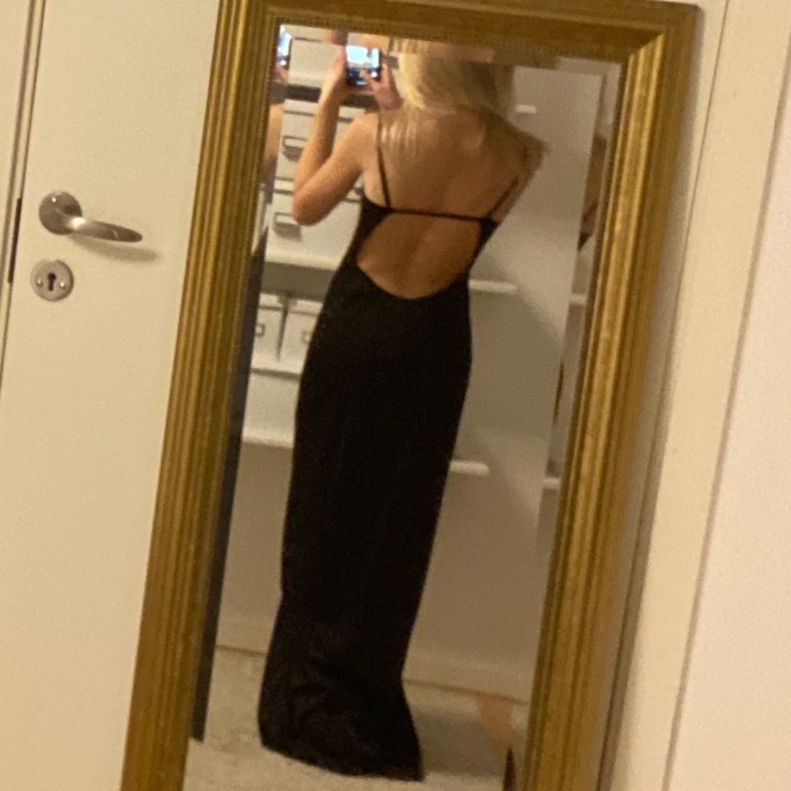 Svart maxi klänningen - 90