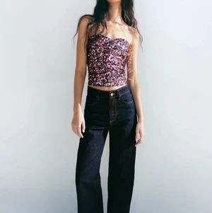 Off shoulder paljett topp - Superfin fest topp från Zara, endast testad❤️‍🔥 
