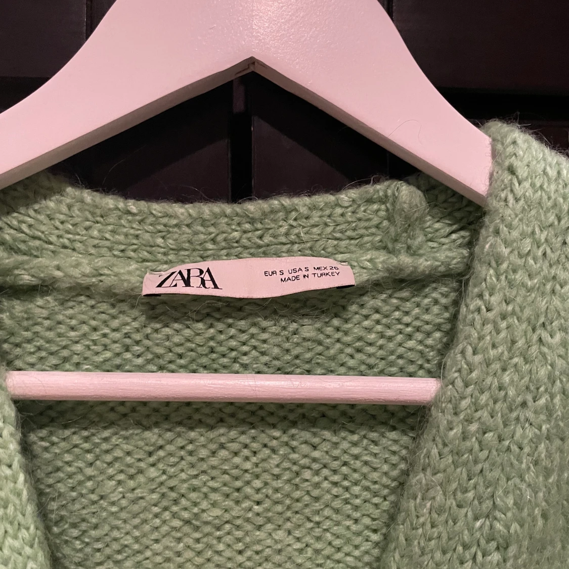 Stickad croppad kofta Zara strl S - 90