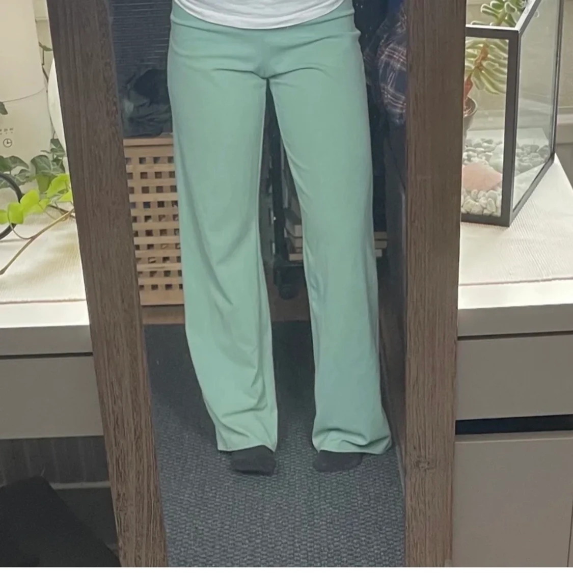 Gröna kostymbyxor från Boohoo