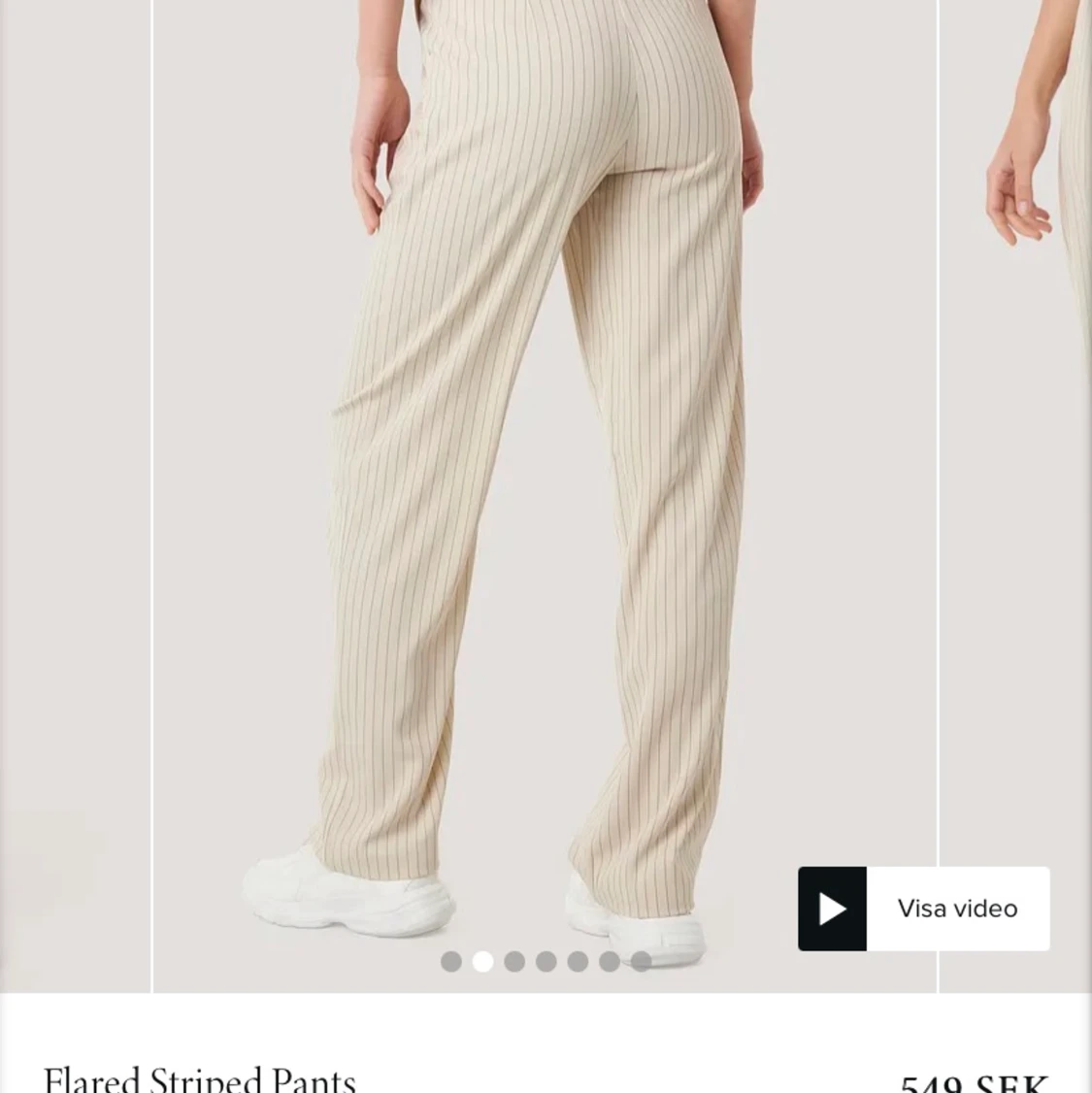 Randig kostymbyxa - 90