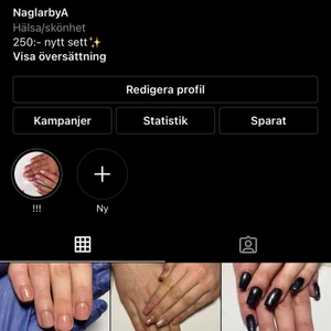 Naglar  - Hej❤️ följ gärna och sprid mitt nagelkonto ”naglarbyah”, ett nytt sett för 250kr✨🎉 kostar ingenting att följa och sprida blir super glad! 