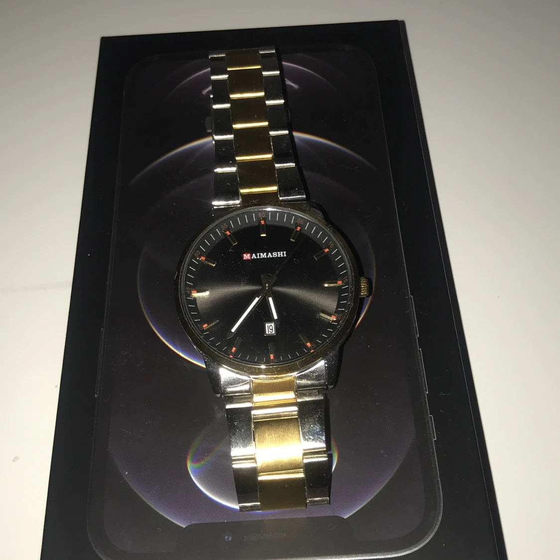 GULD SLIVER KLOCKA SÄLJS ÄKTA  - 90