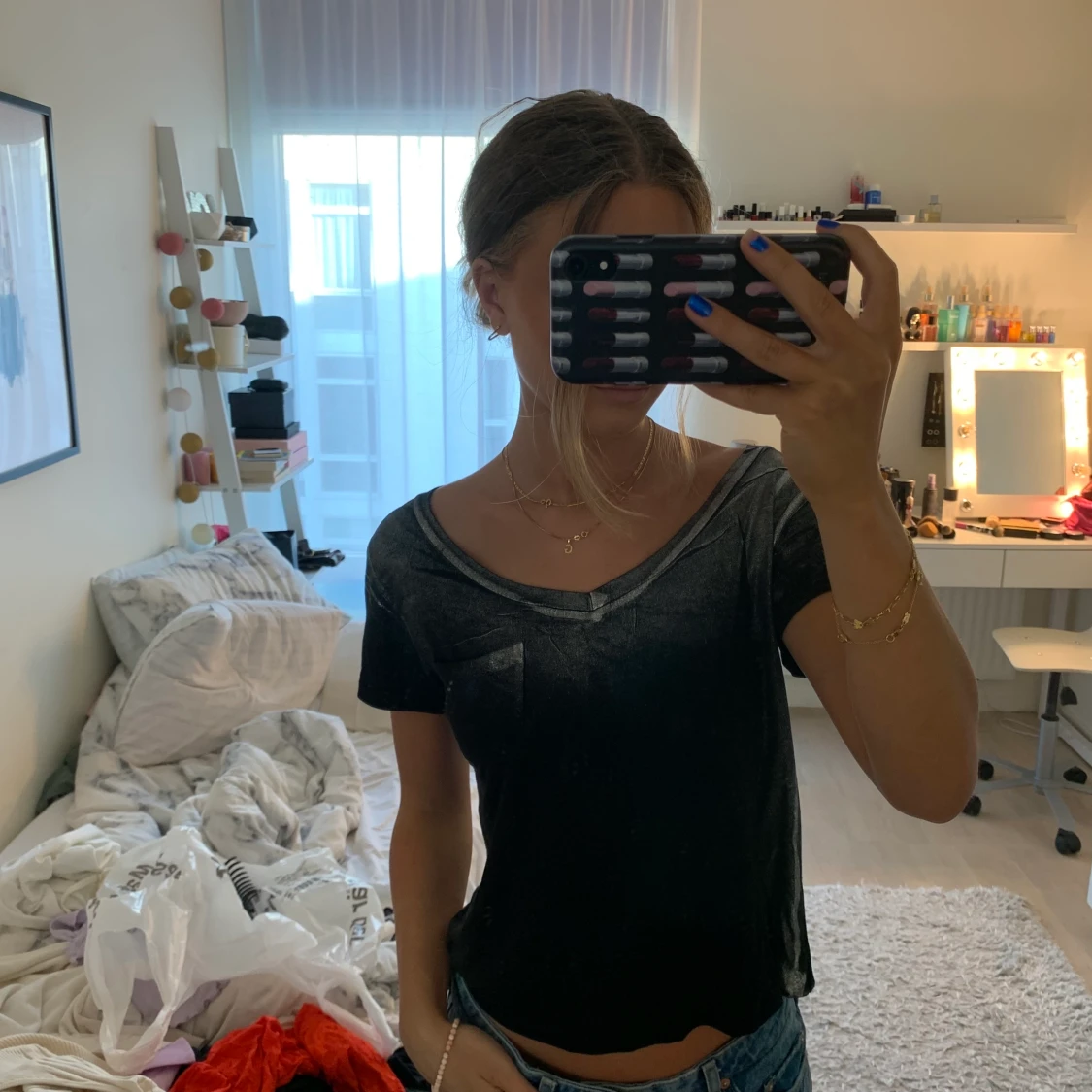 T shirt med detaljer  - 91