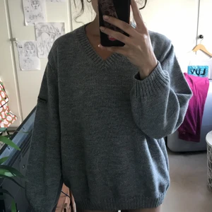 grey jumper - grey knitted warm and comfortable sweater