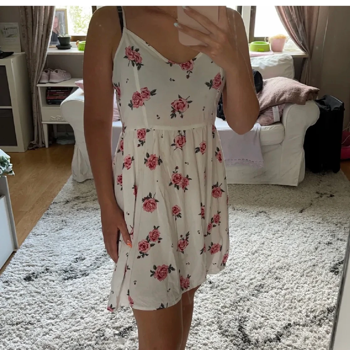 Blommig klänning - 91