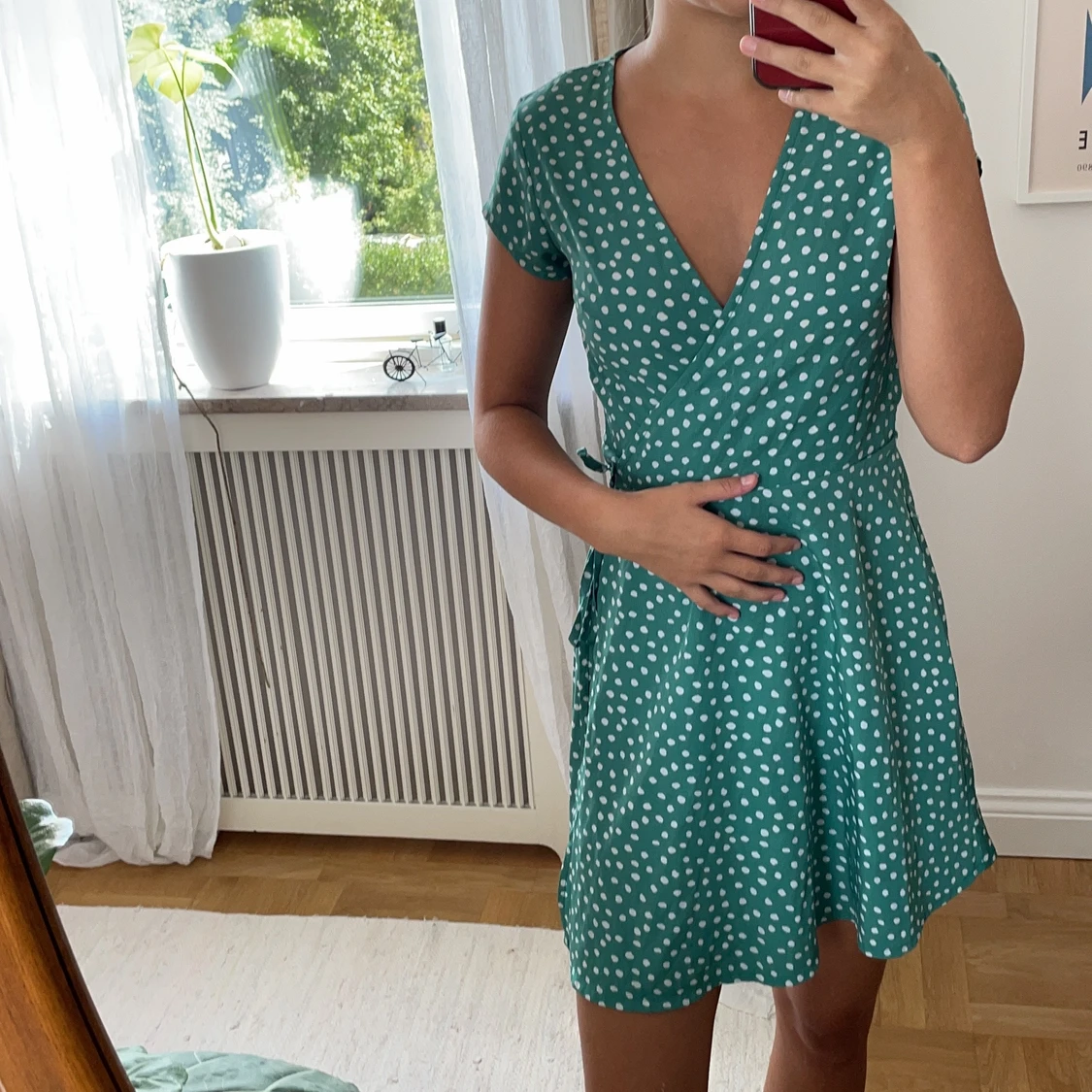 Grön klänning i st 38 - 90