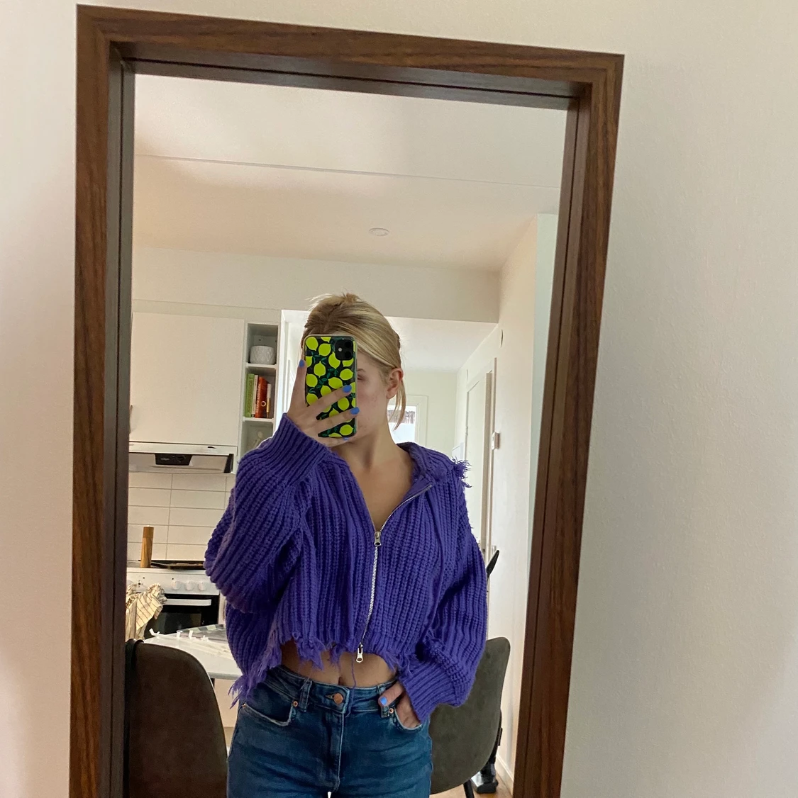 Stickad sip-hoodie, Ruveshop