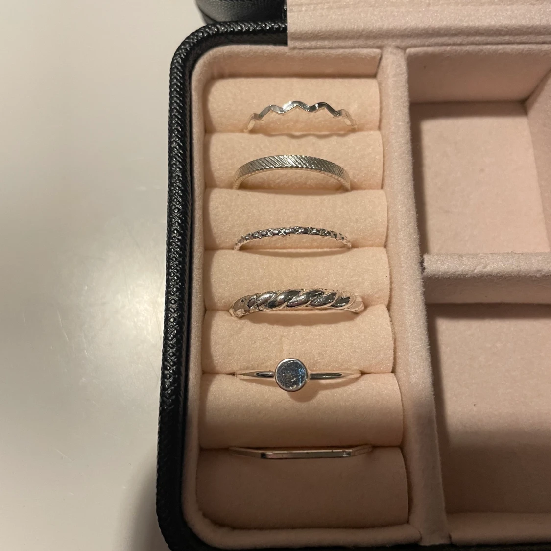 12 pack med ”silver” ringar - 91