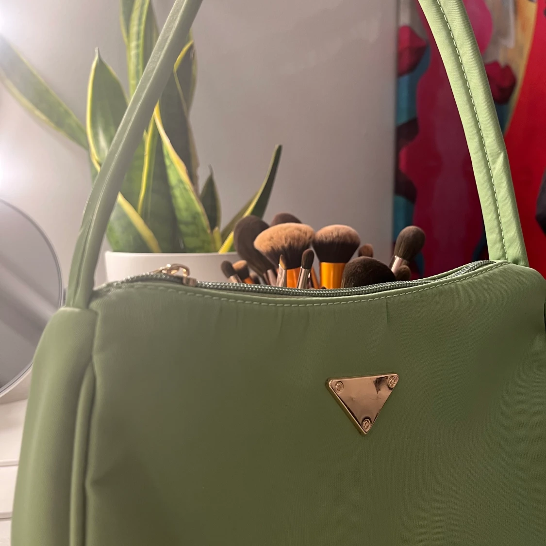 Grön axelväska - 90