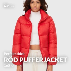 Pufferjacket  - Jag säljer denna vackra röda pufferjacka, i perfekt skick, jag köpte den för 350kr, i NAKD outlet! #skick