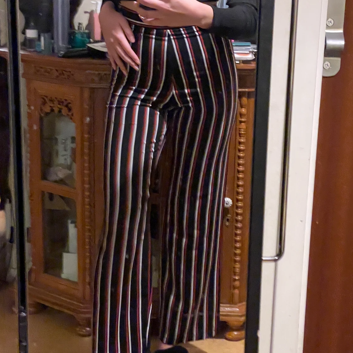 Randiga byxor i strl S/M