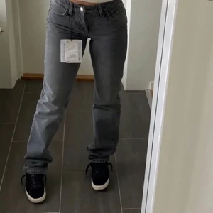 Gråa zara jeans - Säljer dom eftertraktade gråa jeansen ifrån zara då dom var en aning för små för mig. Jeansen är helt oanvända och alla lappar sitter fortfarande kvar, dom är perfekta att ha på sig för allt från vardagliga looks till fester och event. Jeansen är i storlek 34 och sitter midwaist . Priset kan diskuteras. Hör gärna av er vid frågor🥰❤️