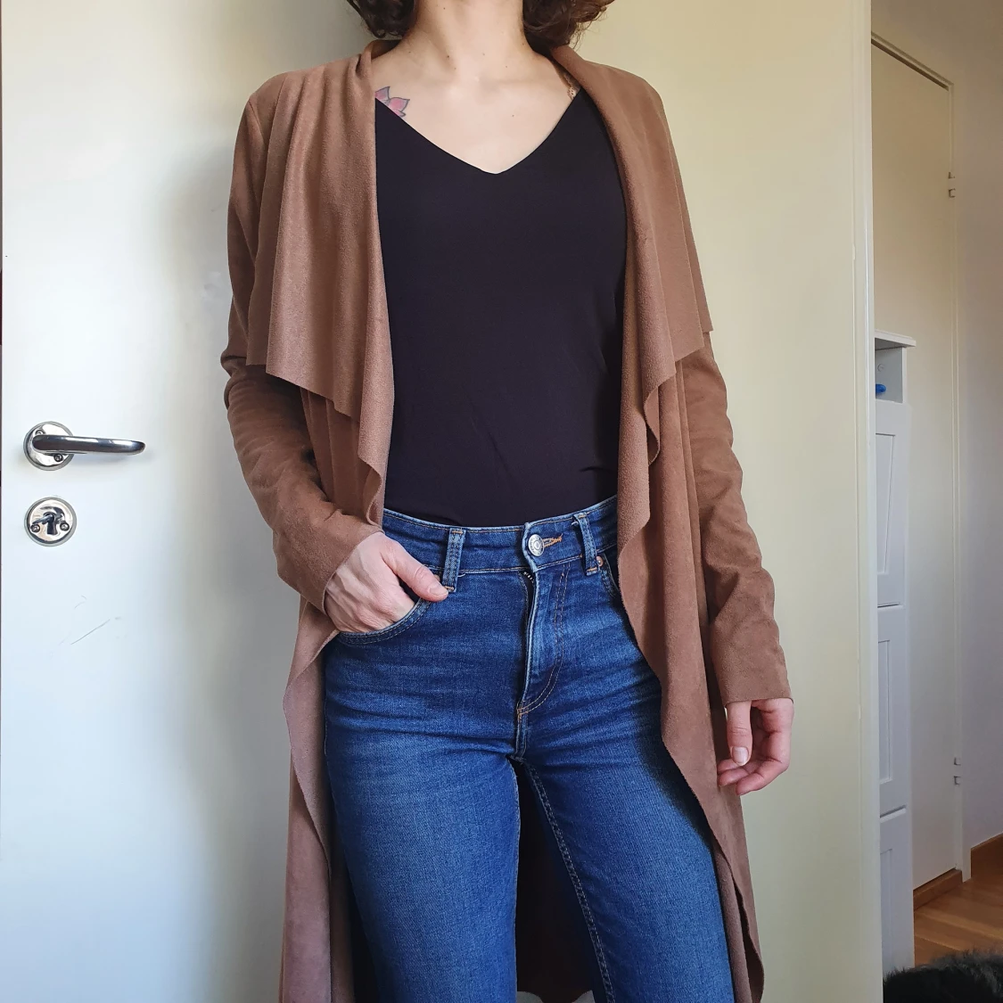 Tunn kappa i mockaimitation - 91