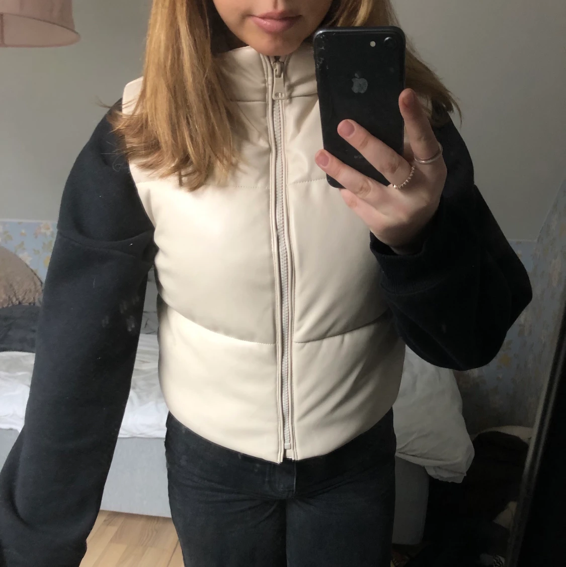 Zara beige väst stl XS