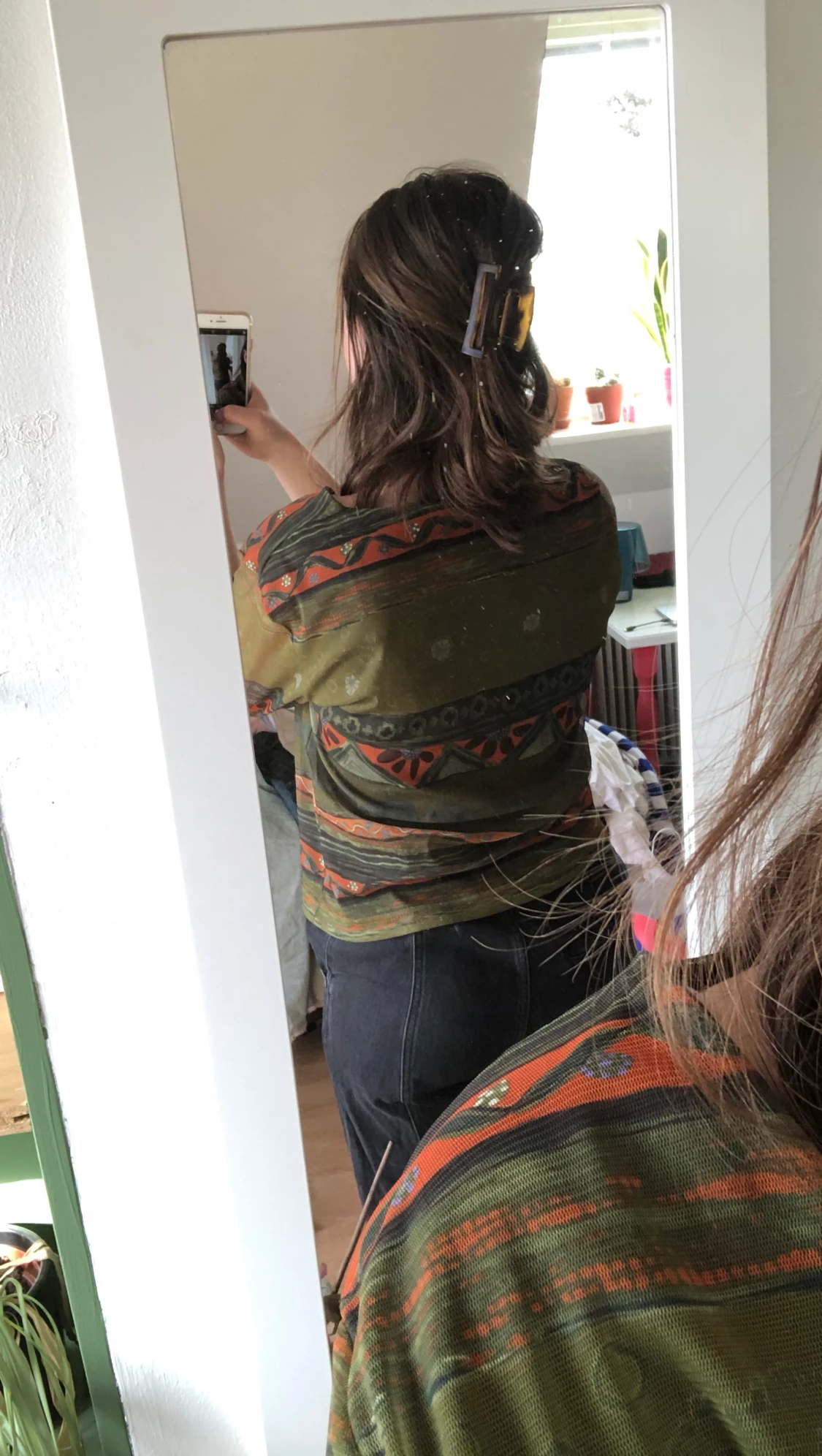 Mönstrad second hand tröja - 90