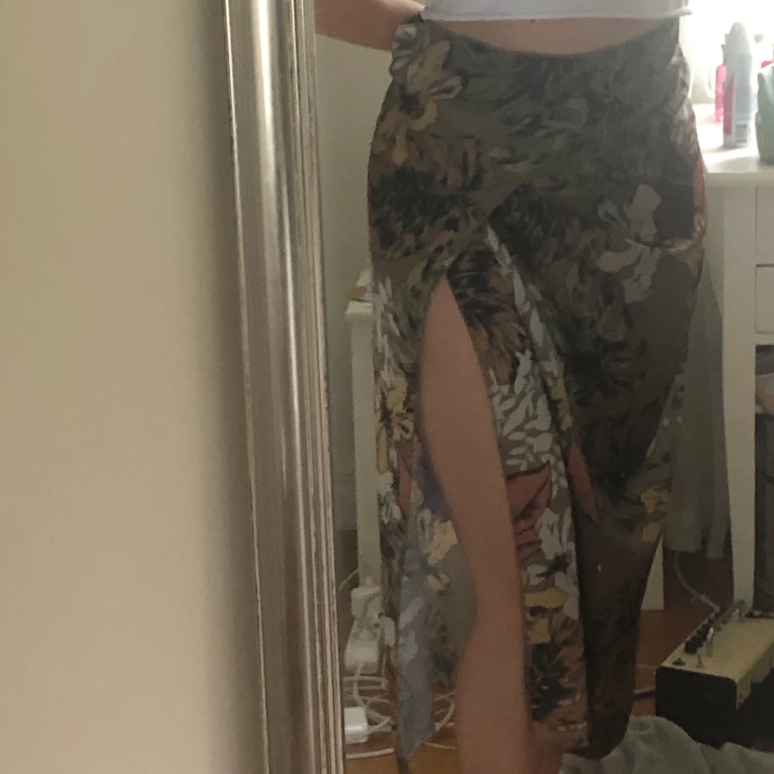 Lång Växtmönstrad Kjol - 90