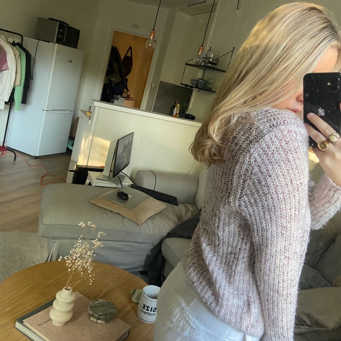 Rosa/lila tröja - 91