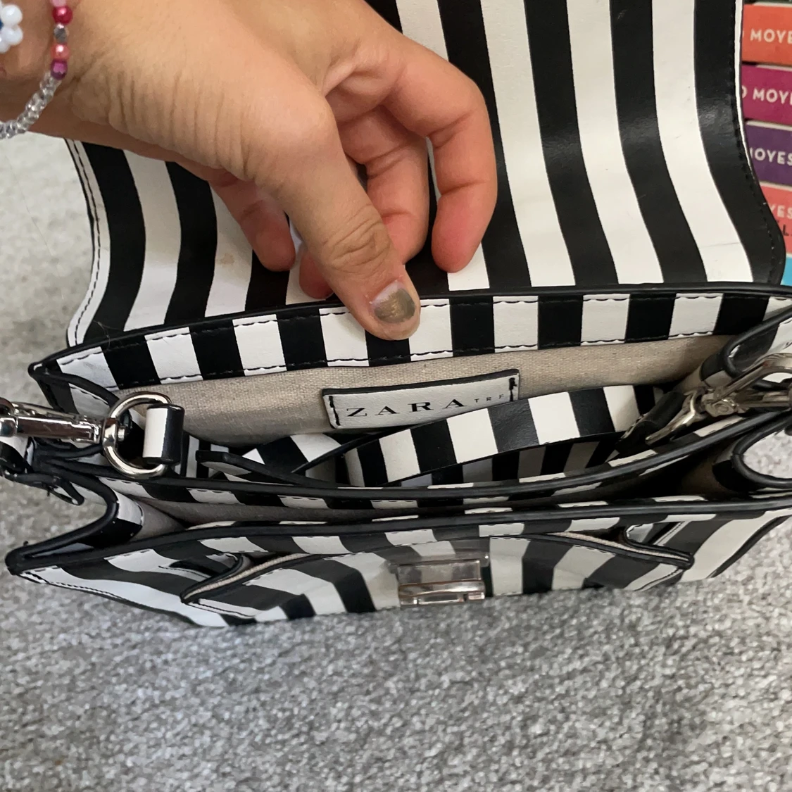 Randig zara väska - 90