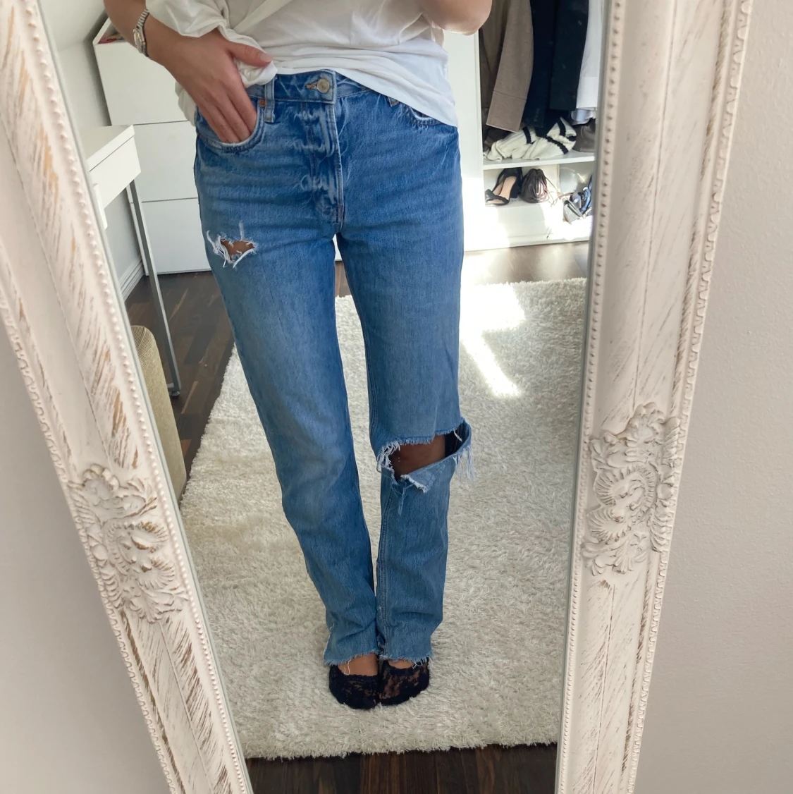 Straight jeans från zara