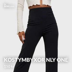 Kostymbyxor NLY One - Jättesnygga kostymbyxor från Nelly i storlek medium, använda endast en gång! Nypris 299kr - mitt pris endast 150kr men skulle ev kunna tänka mig ett lägre pris🥰