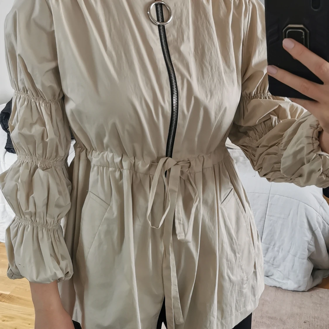 Beige jacka Zara strl S - 90