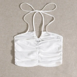 Sött vitt linne/croptopp  - Använder aldrig❤️storlek 44 men är liten i storleken 
