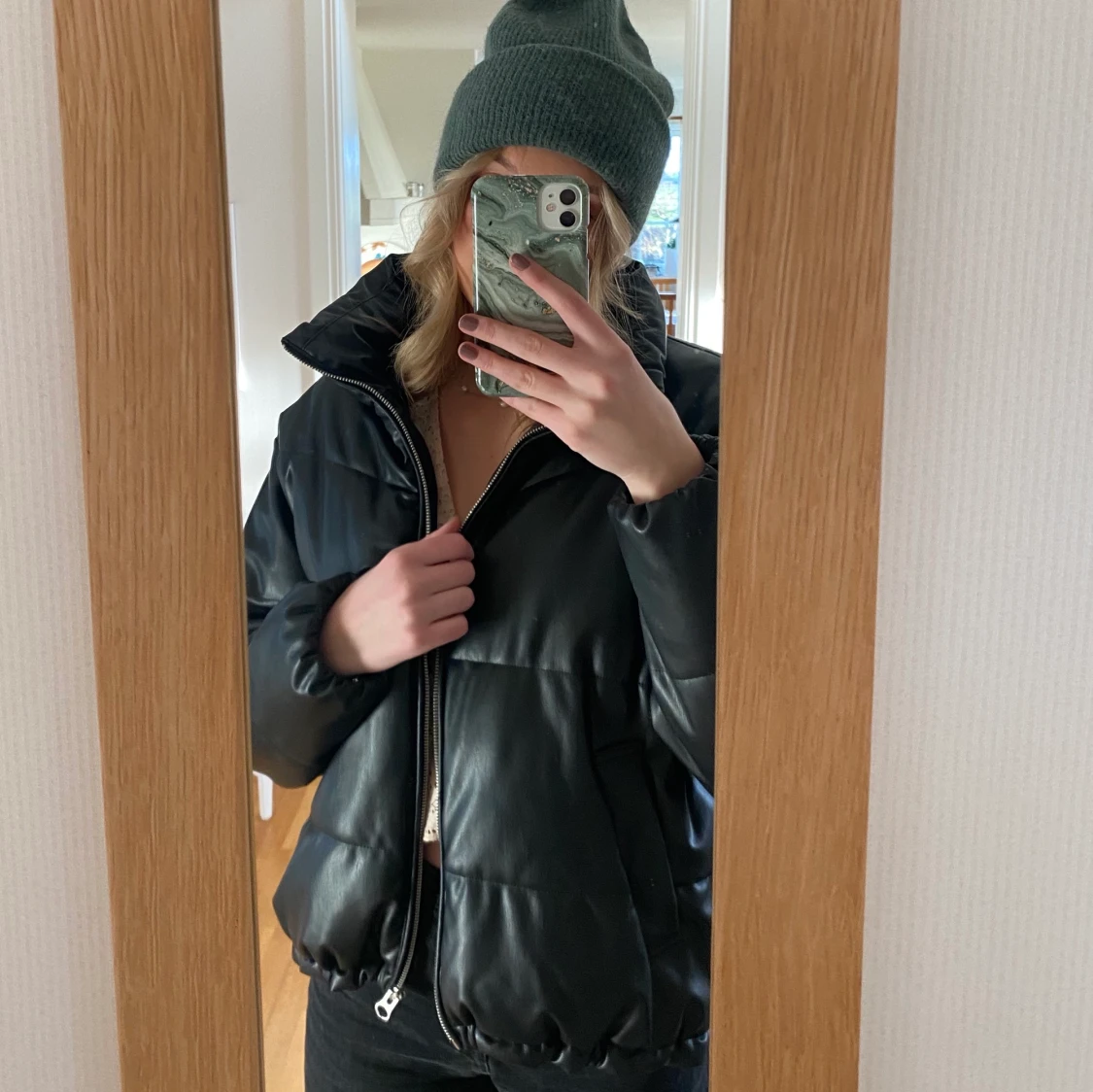 Skinnjacka puffer - 90