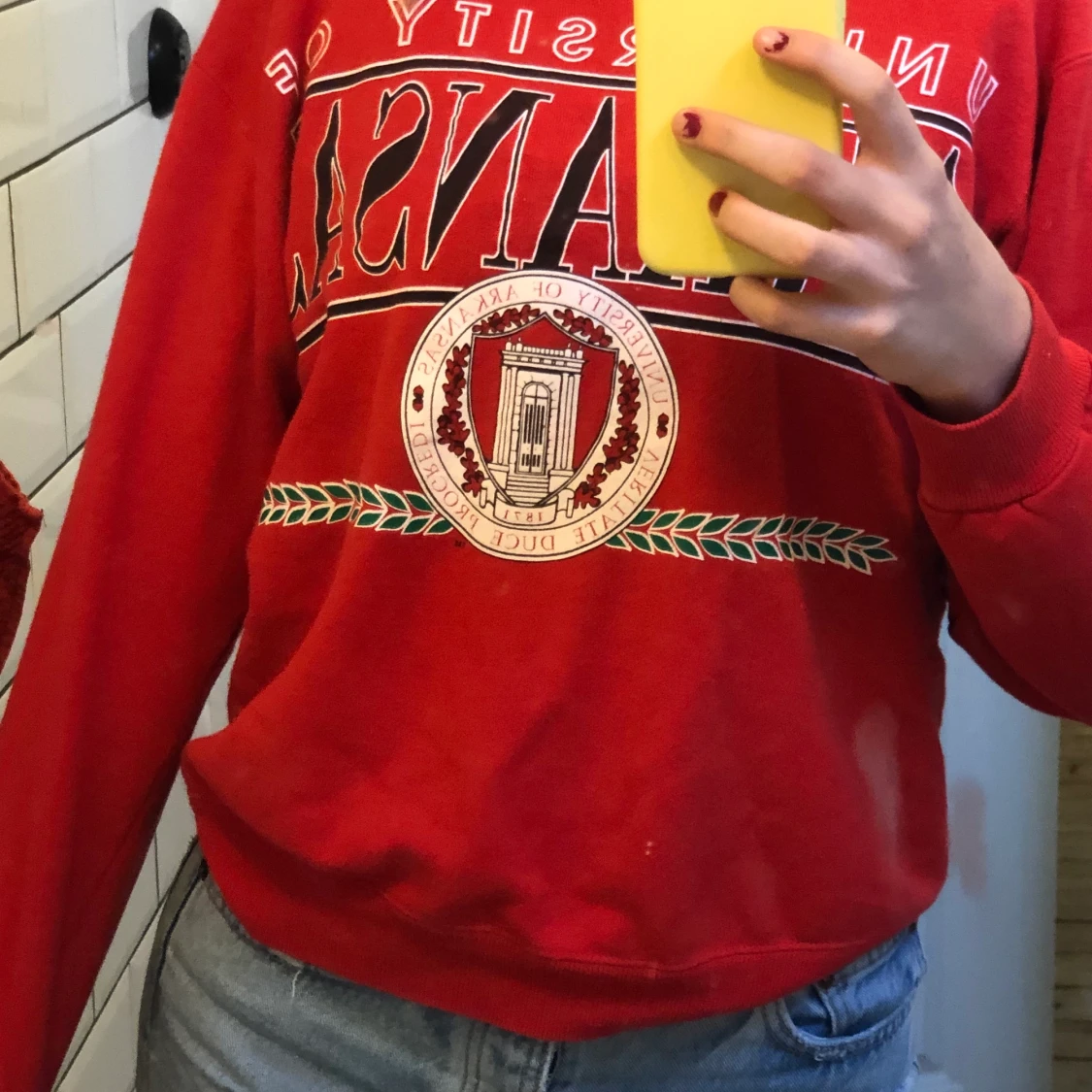 Sweatshirt med tryck  - 90