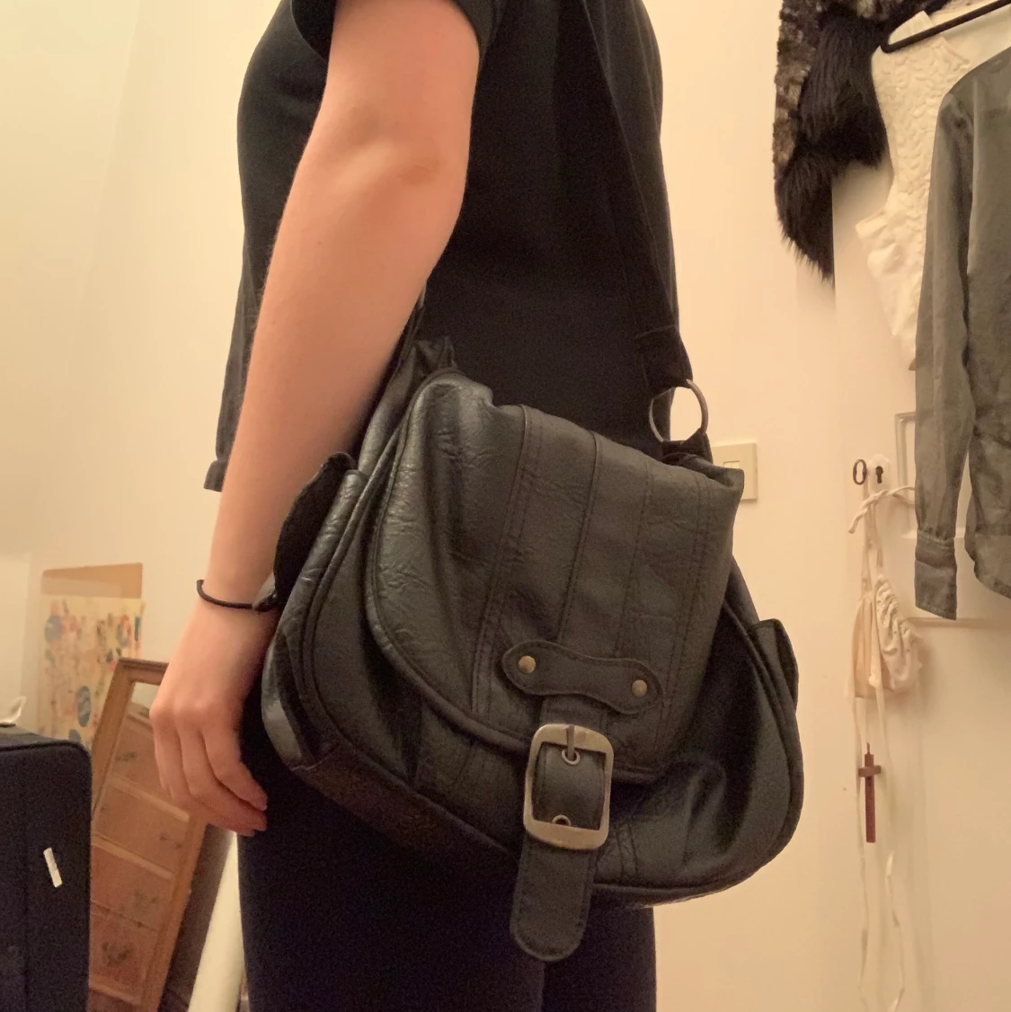 ⭐️Svart läder väska⭐️ - 90