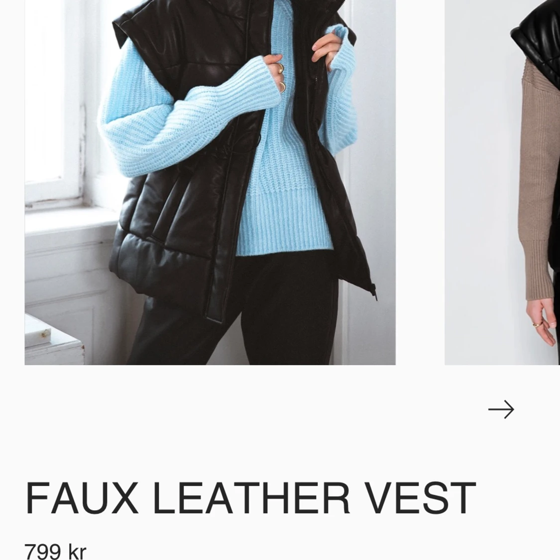 LXA Faux Leather Vest - 90