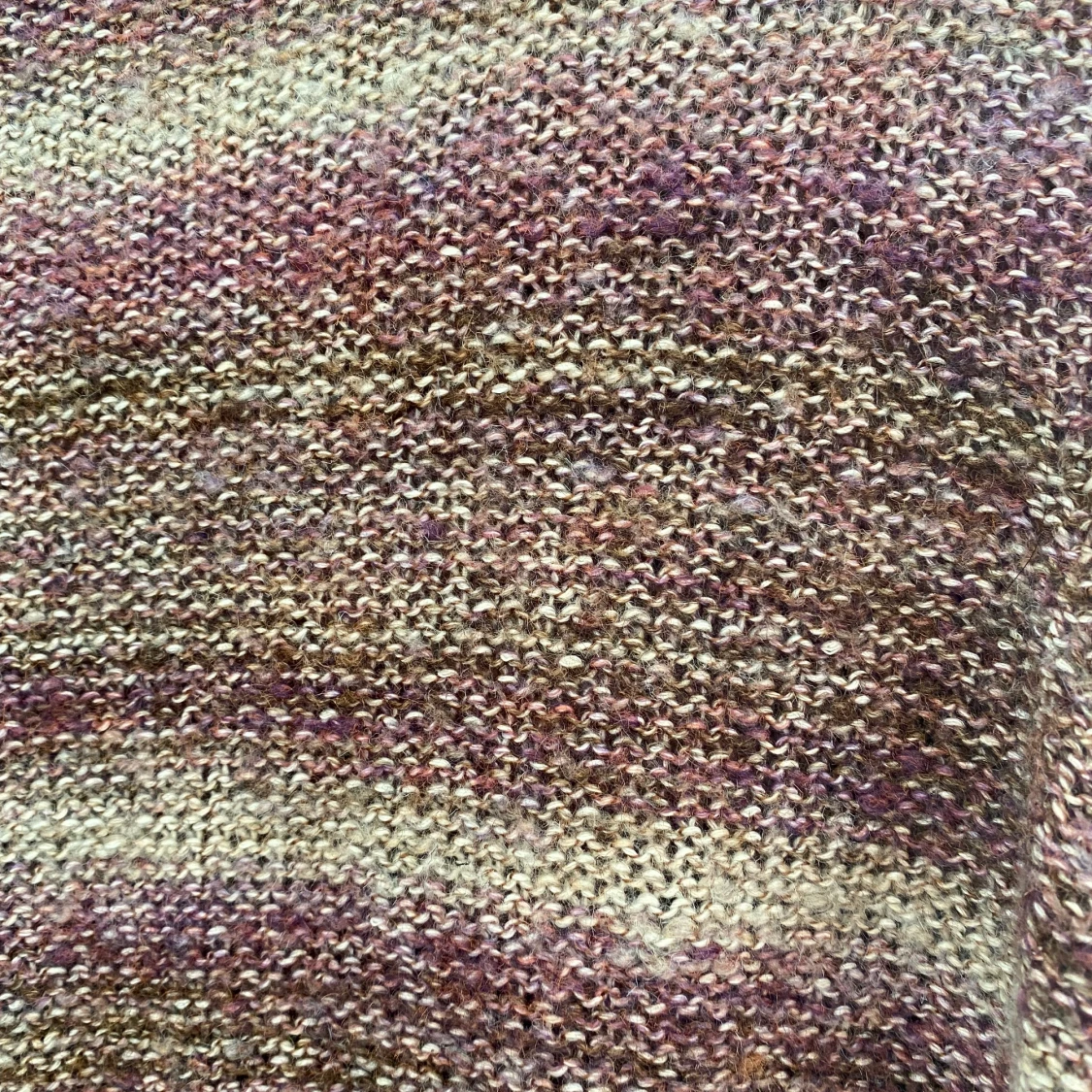 Stickad melerad kofta - 91