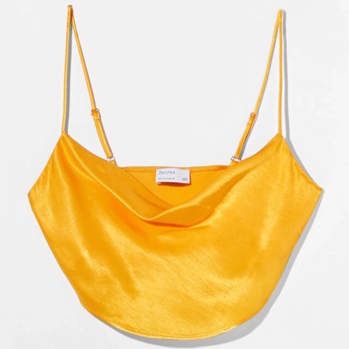 Bershka satin topp orange