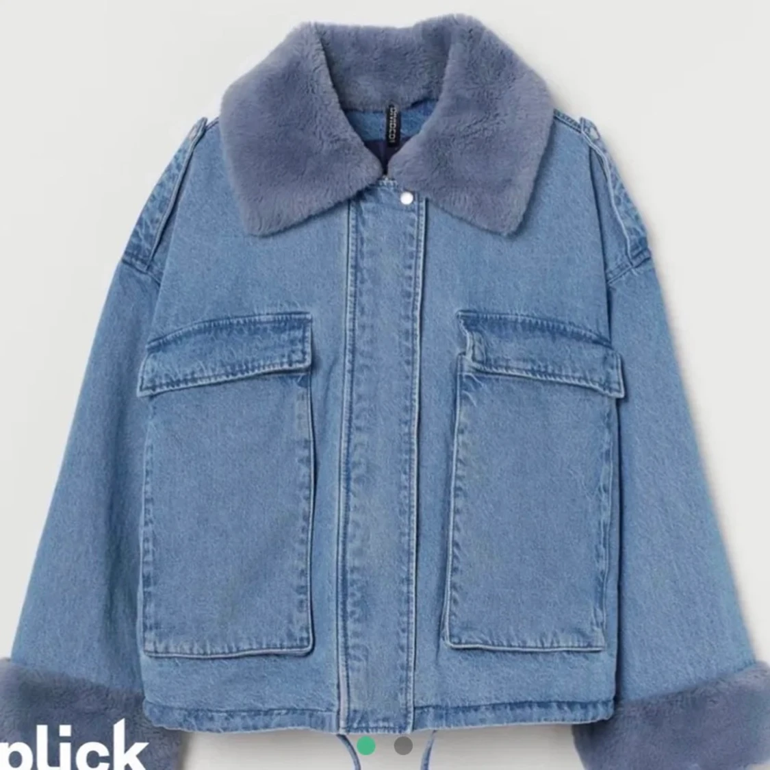 Jeansjacka med päls